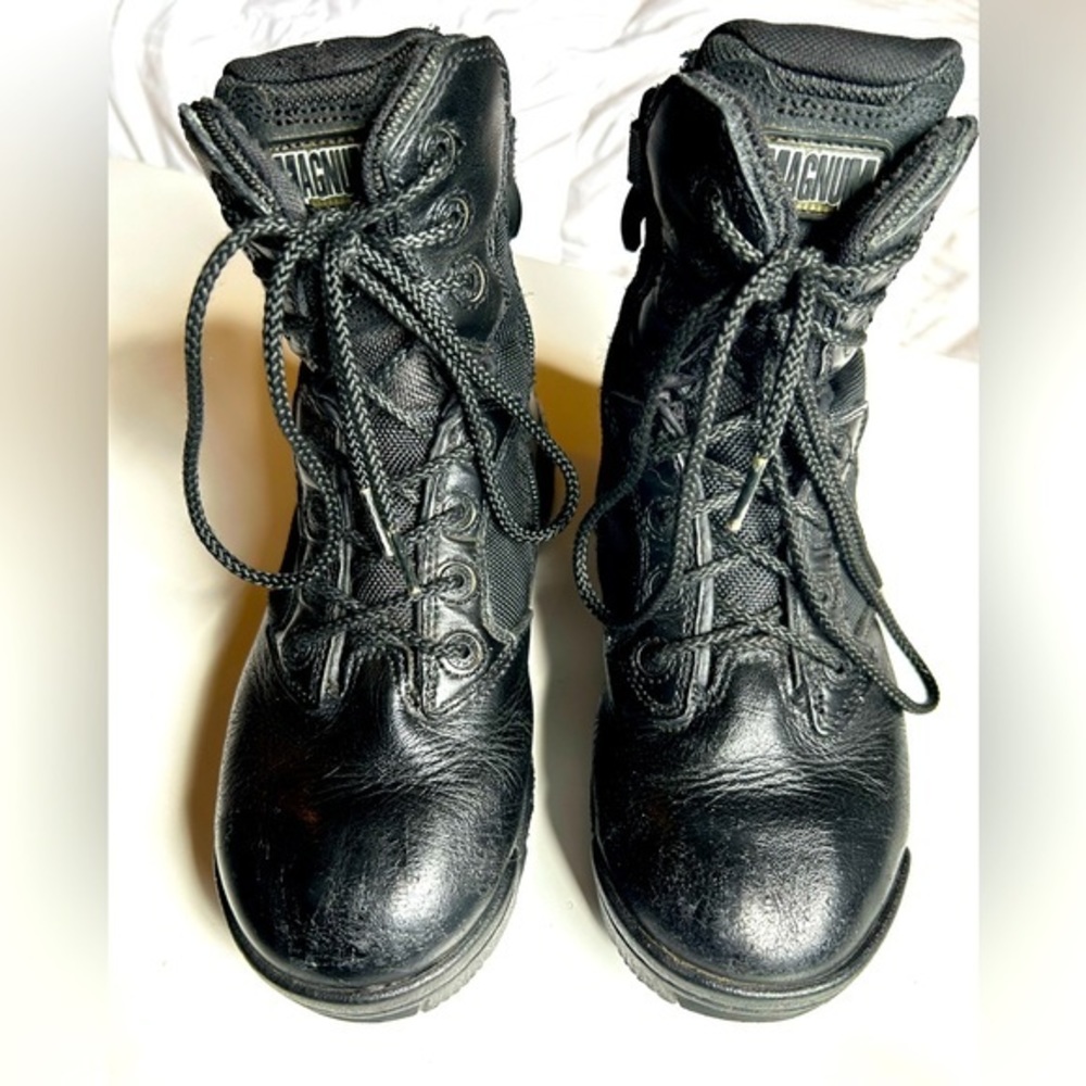 MAGNUM Men's Stealth Force Waterproof Black‎ Tactical Boots, Leather SIZE 5